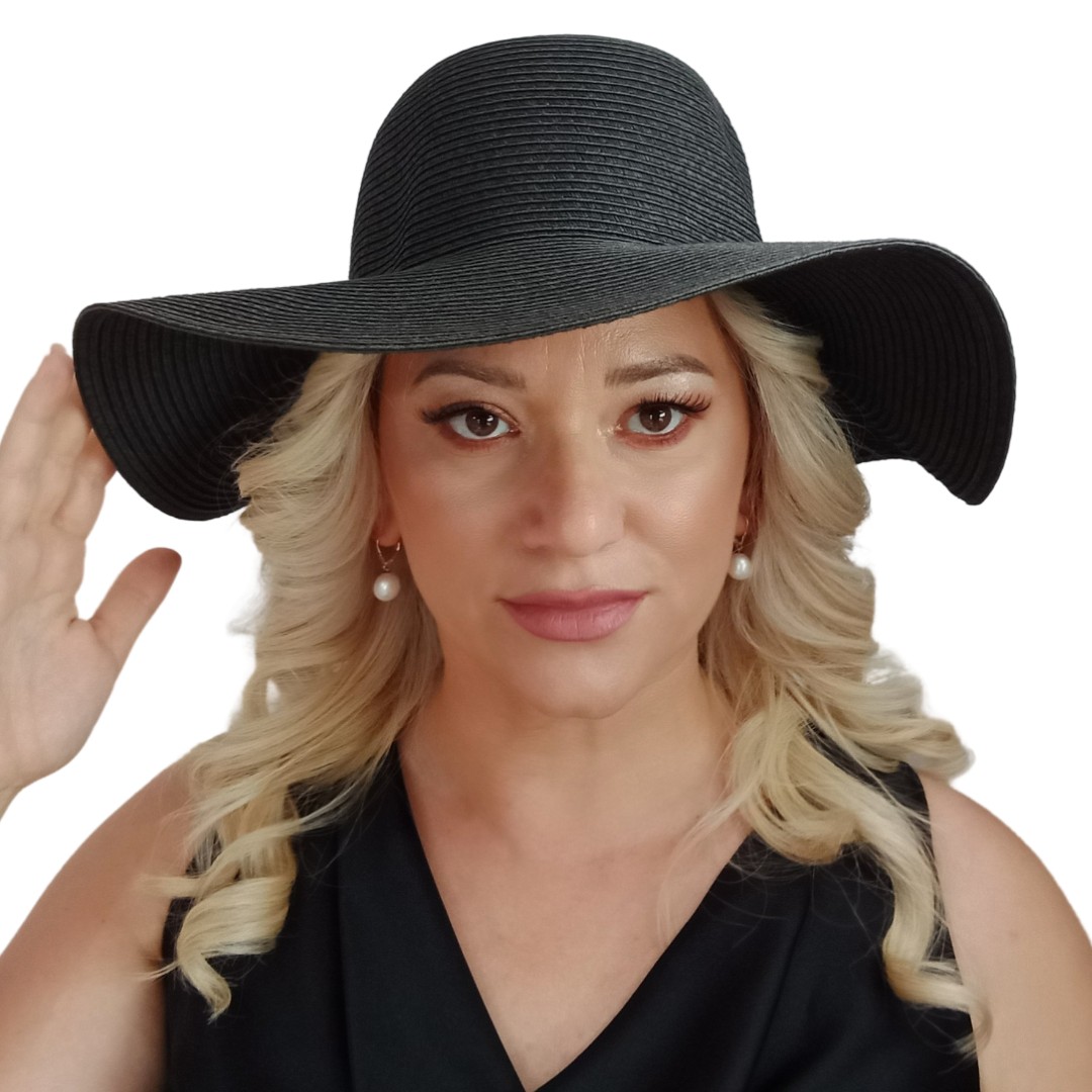 Cercei cu Perle Mari Albe Naturale 12/9 mm și Aur Galben 14K, Context de Purtare Frontal